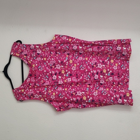 Woman Within Pink Floral Sleeveless Top Size 5X - Picture 2 of 4